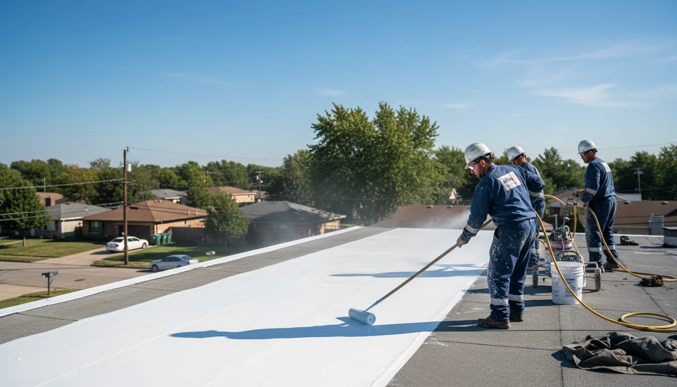 Commercial roof coating in Otis, LA near me